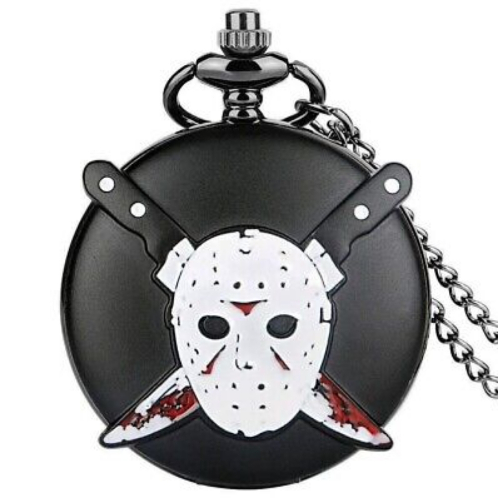 Fri 13th Pocket Watch W Necklace Chain (NWOT)
